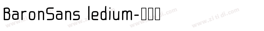 BaronSans ledium字体转换
